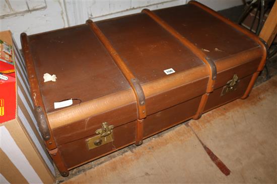 Large leather trunk of Victorian nighties etc.